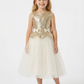 Wedding Flowers Girl Gowns Sequin Boho Pageant Dress Flower Princess Dress Tulle Girls Party Dresses