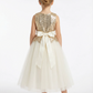 Wedding Flowers Girl Gowns Sequin Boho Pageant Dress Flower Princess Dress Tulle Girls Party Dresses