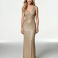 V-Neck Elegant Mermaid Sequin Mother of the Brides Dresses Floor length Sleeveless