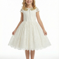 A-Line Wedding Flowers Girl Gowns Pageant Dress Flower Princess Dress Lace Sequin Gowns