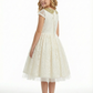 A-Line Wedding Flowers Girl Gowns Pageant Dress Flower Princess Dress Lace Sequin Gowns