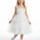 Tulle Wedding Flowers Girl Gowns Boho Dress Flower Princess Gowns Cute Flowery Dresses