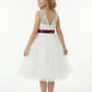 Princess Lace Flower Wedding Flowers Girl Gowns Boho Bow Knot Dress Flower Princess Gowns Cute