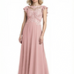Chiffon Lace Elegant Mother of The Bride Dress Wedding Formal Gowns