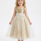 Boho Wedding Flowers Girl Gowns Sequin Dress Flower Princess Gowns Baby Communion Dresses