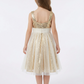 Boho Wedding Flowers Girl Gowns Sequin Dress Flower Princess Gowns Baby Communion Dresses