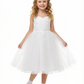 Ladies Lace Flower Wedding Flowers Girl Gowns Boho Dress Flower Princess Gowns Spaghetti-Straps
