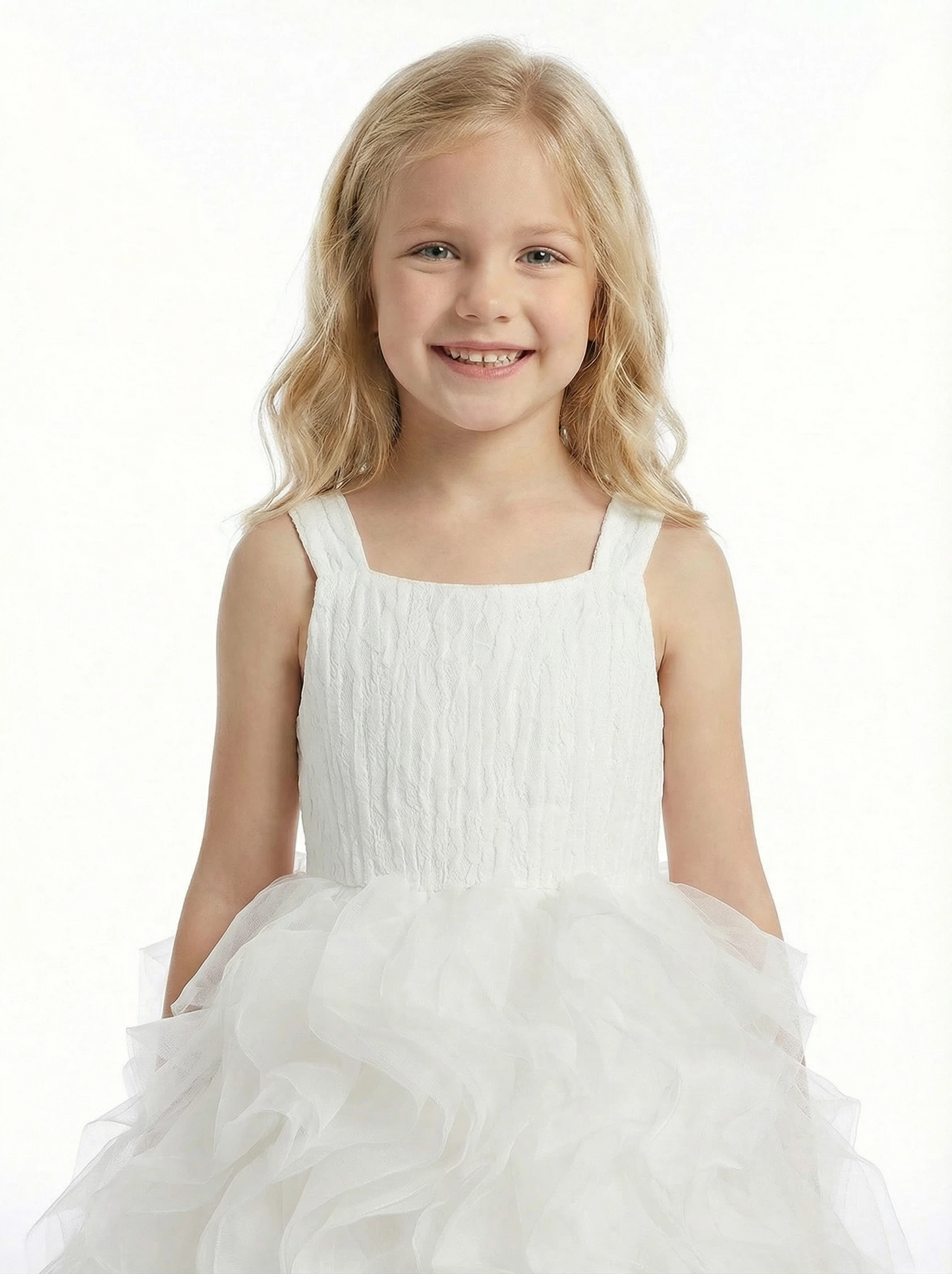 Wedding Flowers Girl Gowns Tulle Dress Flower Princess Gowns Boho Communion Dresses