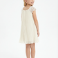 Flower Birthday Dress Gilsr Party Dress Chiffon Boho Communion Wedding Guest Gowns Cap Sleeve