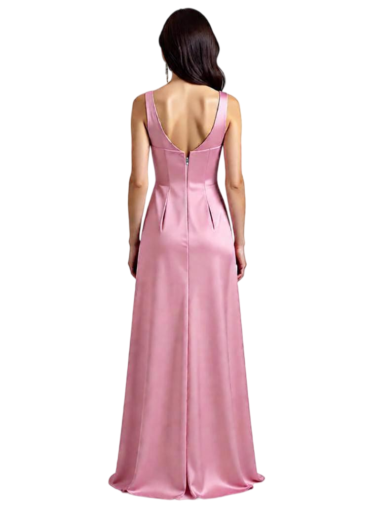Elegant Custom Mother of The Groom Dresses Sleeveless Wedding Evening Mother Outfits Slit