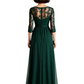 Sexy Slit Mermaid Dresses Mother of The Groom Dresses Long Formal 3/4 Sleeves