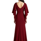 Chiffon Plus Size Dresses Mother of The Bride Dresses Formal 3/4 Sleeve Wedding Gowns