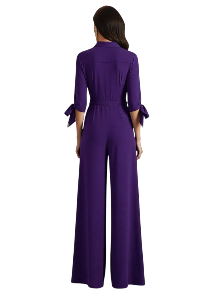 Modern V-Neck Mother of The Bride Groom Dresses Jumpsuits Wedding Formal Gowns For Mom