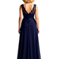 Sexy V-Neck Mother of The Bride Groom Dresses Lace Wedding Formal Gown Sleeveless