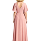Modern Wedding Mother of The Bride Dresses Outfits for Moms V-neck Wedding Party Gowns