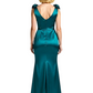 Sexy Satin Wedding Mother of The Bride Dresses Wedding Outfits for Moms V-neck Sleeveless