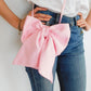 Satin Bow Crossbody Bag Shoulder Evening Bag Fanny Pack Cell Phone Purse Small