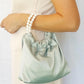 Bridesmaid Handbag Satin Evening Clutch Elegant Wedding Accessory Bridal Shower Pearl Bag Chic Handbag