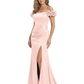 Elegant Mother of the Groom Dresses Mermaid Satin Formal Gown High Slit