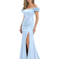 Elegant Mother of the Groom Dresses Mermaid Satin Formal Gown High Slit