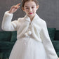 Soft Faux Fur Flower Girl Wraps