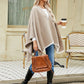 Women's solid color autumn and winter imitation cashmere shawl monochrome cape solid color shawl