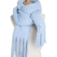 Tassels Simple Bridal Bridesmaid Wedding Shawl Scarf