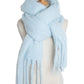 Tassels Simple Bridal Bridesmaid Wedding Shawl Scarf