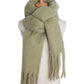 Tassels Simple Bridal Bridesmaid Wedding Shawl Scarf