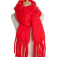 Tassels Simple Bridal Bridesmaid Wedding Shawl Scarf