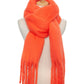 Tassels Simple Bridal Bridesmaid Wedding Shawl Scarf
