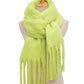 Tassels Simple Bridal Bridesmaid Wedding Shawl Scarf
