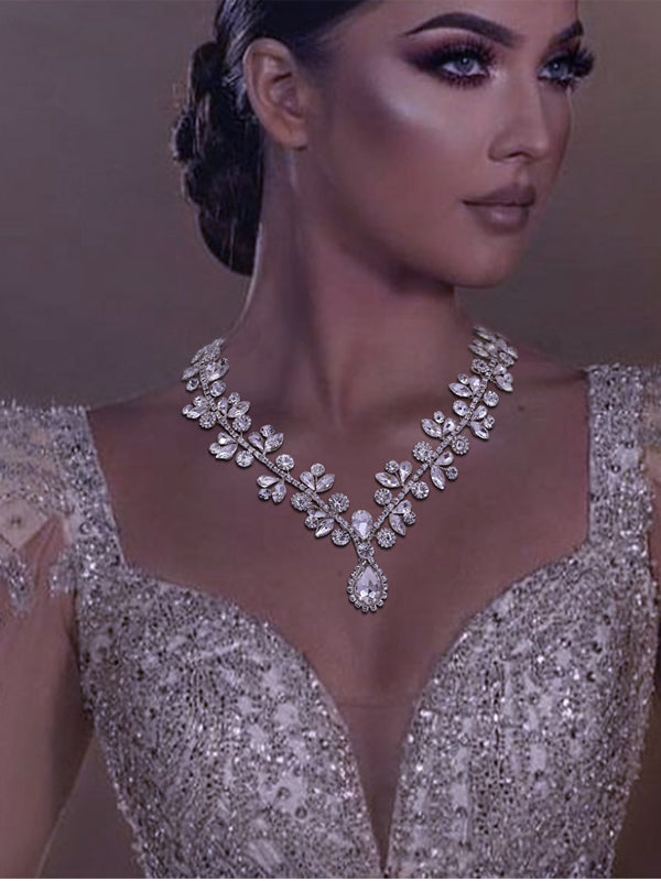 Gorgeous Beaded Luxury Necklace for Wedding,Prom Party