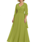 Luxury Formal Mother of Bride Dress Sparkling Sequin Top & Flowy Chiffon Skirt with Shawl