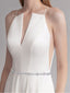 Simple Sparkly Beaded Thin Brides Sash For Wedding