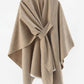Women's solid color autumn and winter imitation cashmere shawl monochrome cape solid color shawl