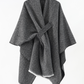 Women's solid color autumn and winter imitation cashmere shawl monochrome cape solid color shawl
