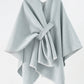 Women's solid color autumn and winter imitation cashmere shawl monochrome cape solid color shawl