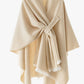 Women's solid color autumn and winter imitation cashmere shawl monochrome cape solid color shawl
