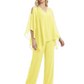 V-Neck Chiffon Mother of the Brides Dresses Plus Size Jacket Suits Wedding