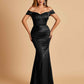 Satin Mermaid Off Shoulder Bridesmaid Dresses Sweetheart Floor Length
