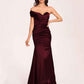 Satin One-shoulder Bridesmaid Dresses Pleats Floor Length Mermaid Long