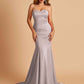Sexy Satin Sweetheart Mermaid Bridesmaid Dresses Strapless Floor Length