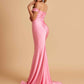 Jersey Mermaid Prom Dresses Off Shoulder Sweetheart Pleats Floor Length