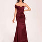 Satin One-shoulder Bridesmaid Dresses Pleats Floor Length Mermaid Long