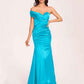 Satin One-shoulder Bridesmaid Dresses Pleats Floor Length Mermaid Long