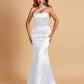 Sexy Satin Mermaid Bridesmaid Dresses One Shoulder Floor Length