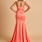 Sexy Satin Sweetheart Mermaid Bridesmaid Dresses Strapless Floor Length