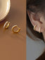 Sterling Silver Deluxe Row of Diamonds Earrings