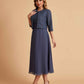 Elegant A-line Bateau Sleeveless Tea Length Mother of the Brides Dresses Online